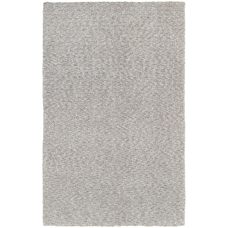 StyleHaven Shag Heathered Polyester 6'6" X 9'6" Grey Area Rug (WHEV734076X9L) image 1