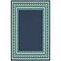 StyleHaven Transitional Border Polypropylene 7'10" X 10'10" Navy/Green Area Rug (WMEI9650B8X11L)~#|#~m004076240_sc7