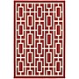 StyleHaven Outdoor Geometric Polypropylene 6'7" X 9'6" Red/Ivory Area Rug (WMEI9754R6X9L)~#|#~m004076242_sc7