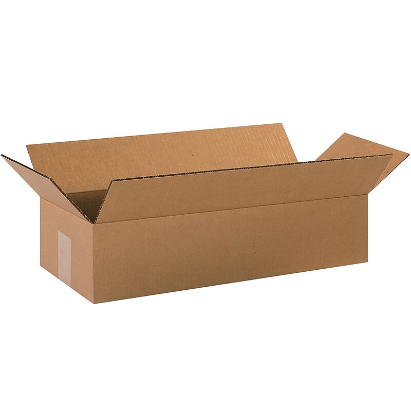 20" x 8" x 4" Shipping Boxes, 32 ECT, 25/Bundle (2084) image 1