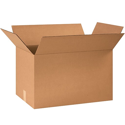 Corrugated Boxes, 26" x 16" x 16", Kraft, 15/Bundle (261616) at Staples