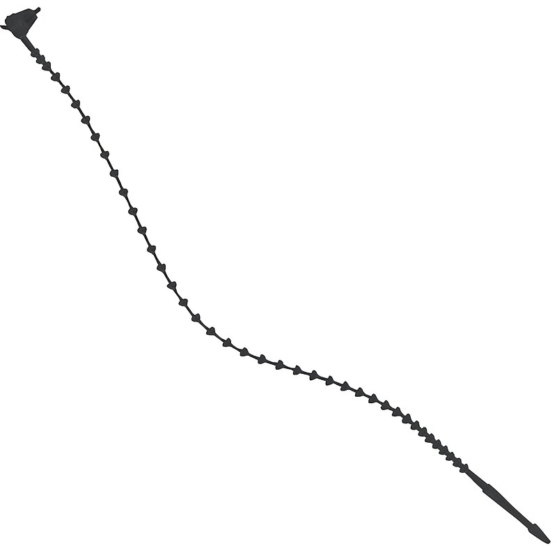 Beaded Security Tie, 8", Black, 2000/Case (CTBS8C) image 1