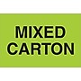 Tape Logic Labels, "Mixed Carton", 2" x 3", Fluorescent Green, 500/Roll (DL1318)~#|#~m004078341_sc7