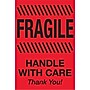 Tape Logic Labels, "Fragile - Handle With Care", 2" x 3", Fluorescent Red, 500/Roll (DL1326)~#|#~m004078349_sc7