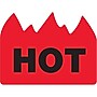 Tape Logic Flame Labels, " - "Hot" (Bill of Lading), 1 1/2" x 2", Red/Black, 500/Roll (DL1399)~#|#~m004078391_sc7