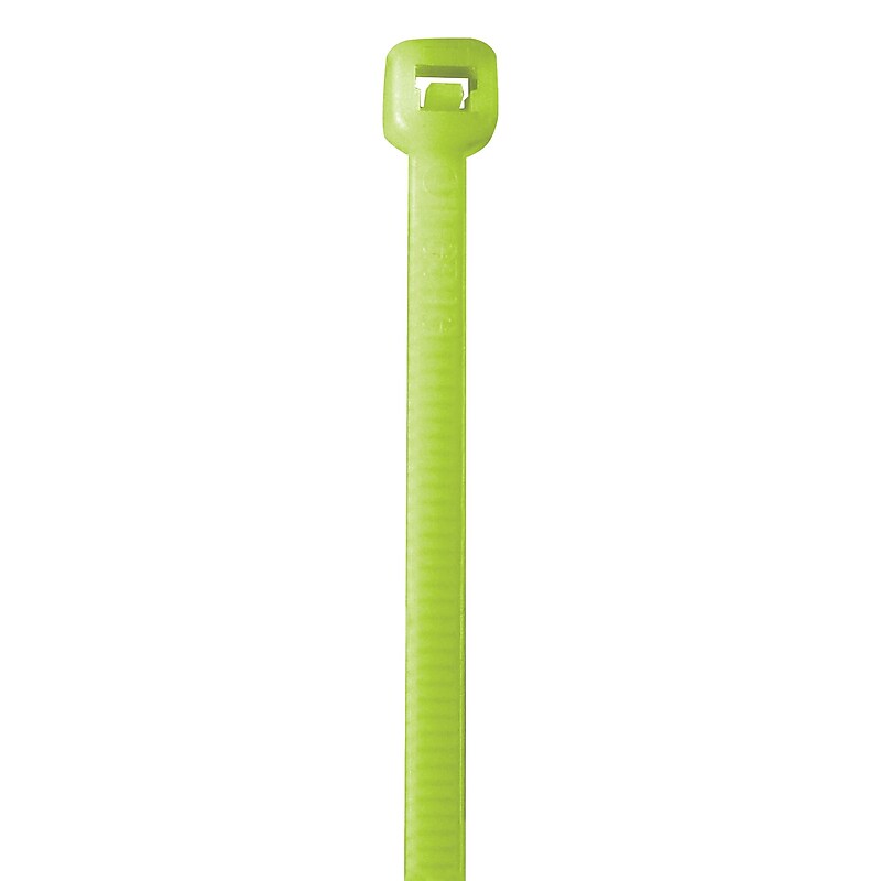 Cable Ties, 50#, 18", Fluorescent Green, 500/Case (CT185G) image 1