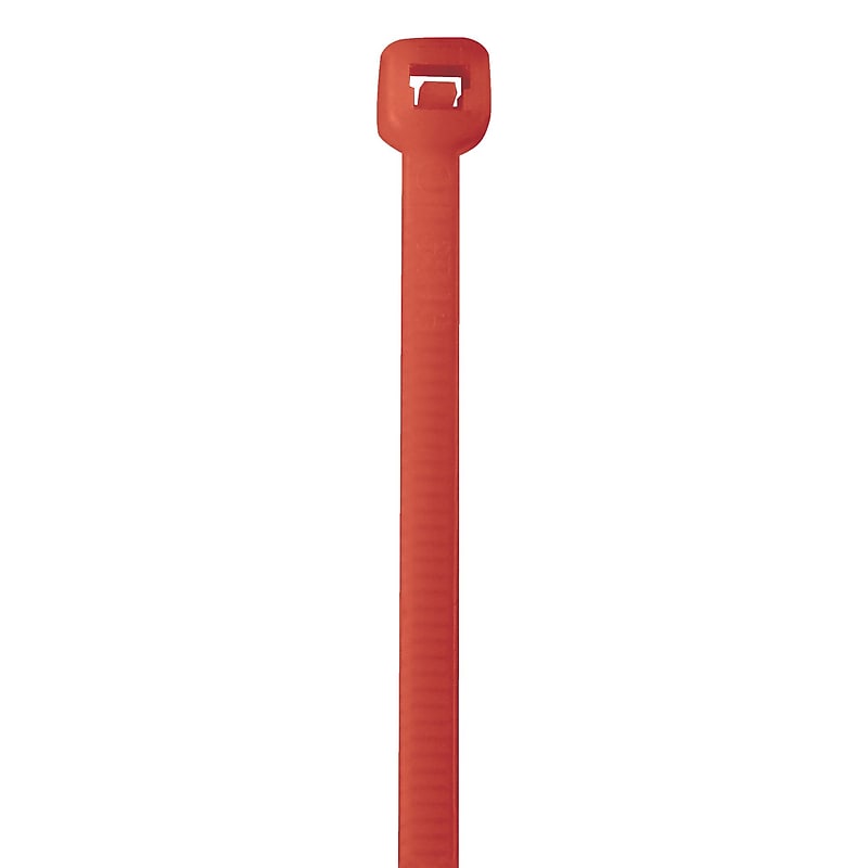Cable Ties, 50#, 18", Fluorescent Red, 500/Case (CT185K) image 1