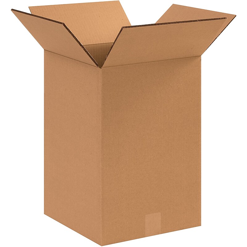 Double Wall Boxes, 12" x 12" x 18", Kraft, 15/Bundle (HD121218DW) image 1