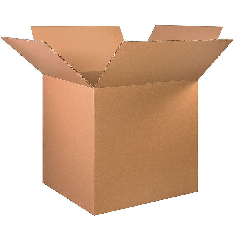 32" x 32" x 32", Kraft Double Wall Boxes, 5/Bundle (HD323232DW) image 1