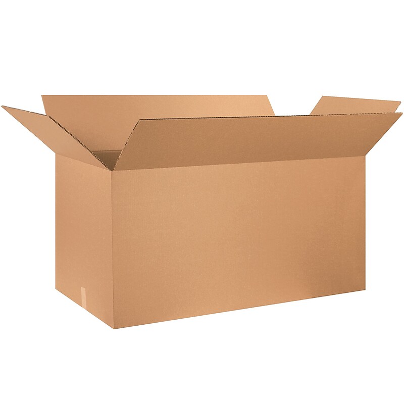 48" x 24" x 24", Kraft Double Wall Boxes, 5/Bundle (HD482424DW) image 1