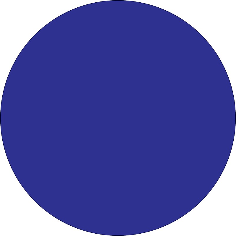 Tape Logic Inventory Circle Labels, 3/4", Dark Blue, 500/Roll (DL610B) image 1