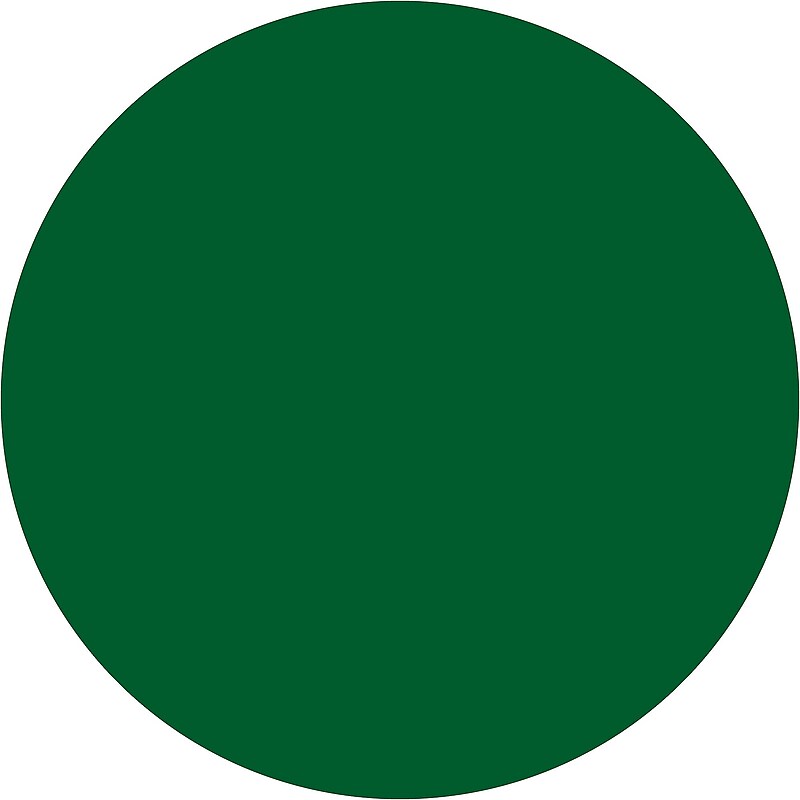 Tape Logic Inventory Circle Labels, 3/4", Green, 500/Roll (DL610D) image 1