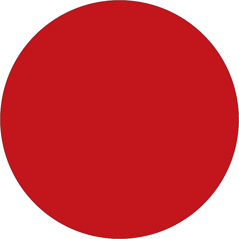 Tape Logic Inventory Circle Labels, 3/4", Red, 500/Roll (DL610A) image 1