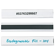 Hol-Dex® Magnetic Plastic Label Holders, 1" x 6", Clear, 12/Case (LH114)