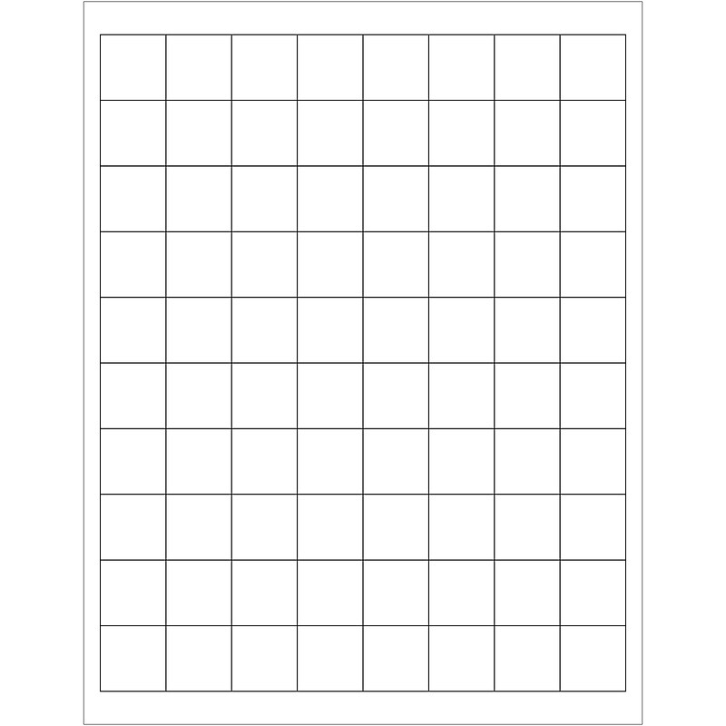 Tape Logic® Laser Labels, Rectangle, 1" x 1", White, 8000/Case (LL104) image 1