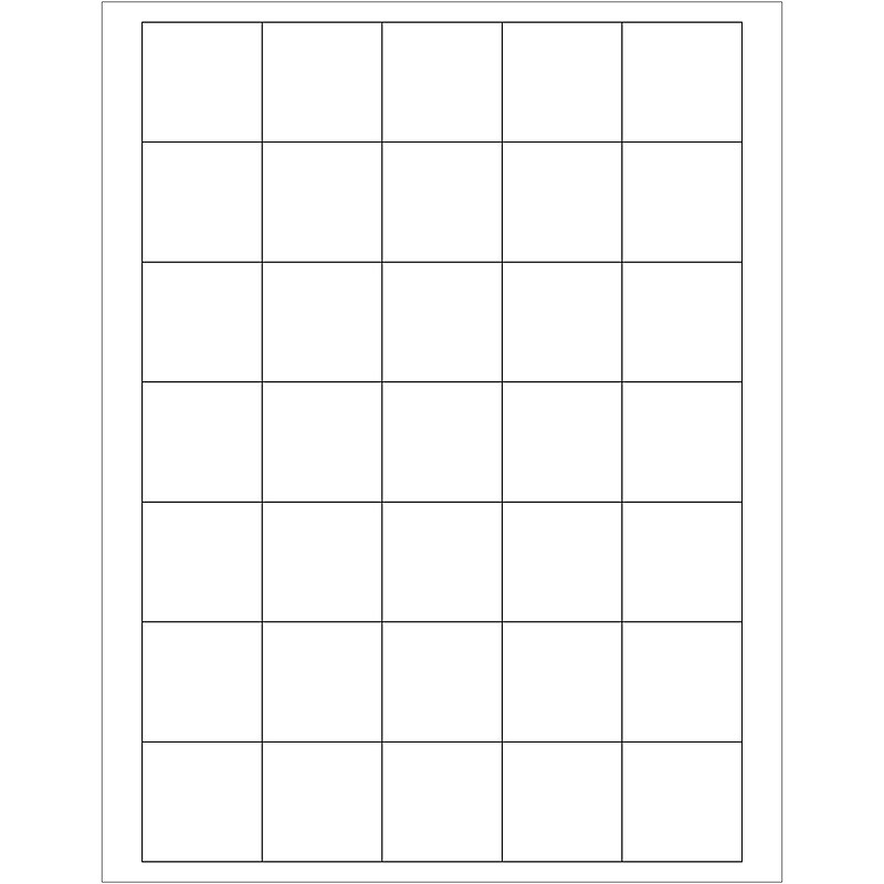 Tape Logic Laser Labels, Rectangle, 1 1/2" x 1 1/2", White, 3500/Carton (LL108) image 1
