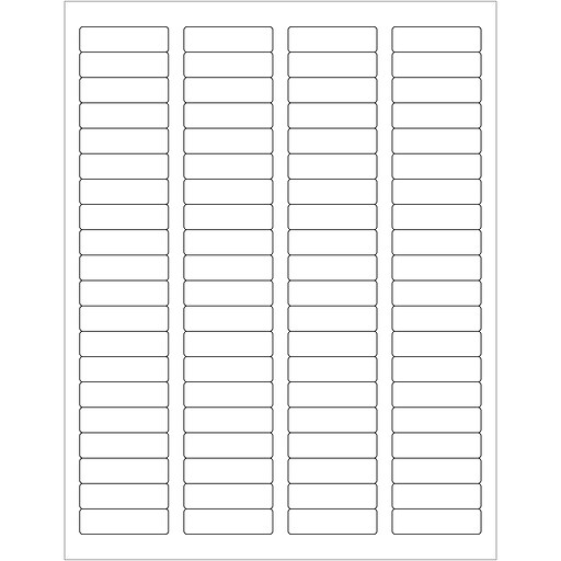 Tape Logic® Removable Rectangle Laser Labels, 1 3/4" x 1/2 ...