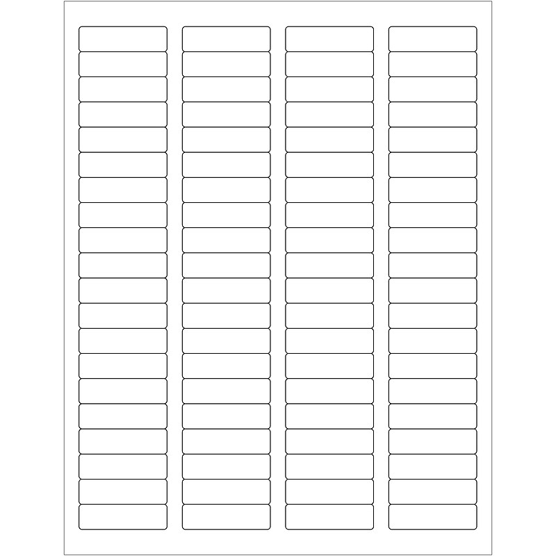 Tape Logic® Removable Rectangle Laser Labels, 1 3/4" x 1/2", White, 8000/Case (LL261) image 1