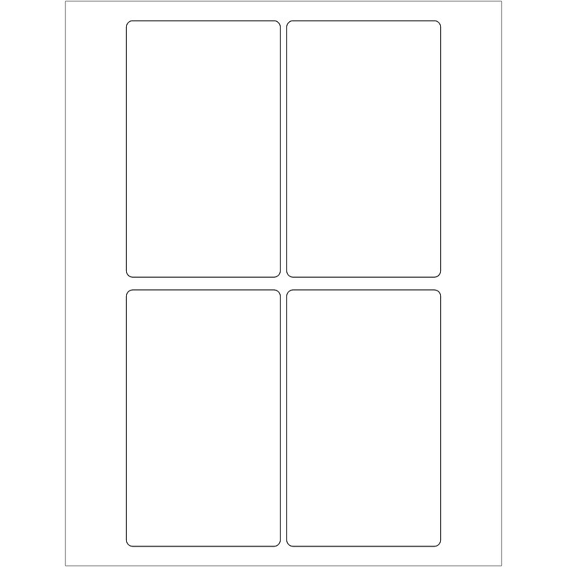 Tape Logic® Laser Labels, Rectangle, 3" x 5", White, 400/Case (LL117) image 1