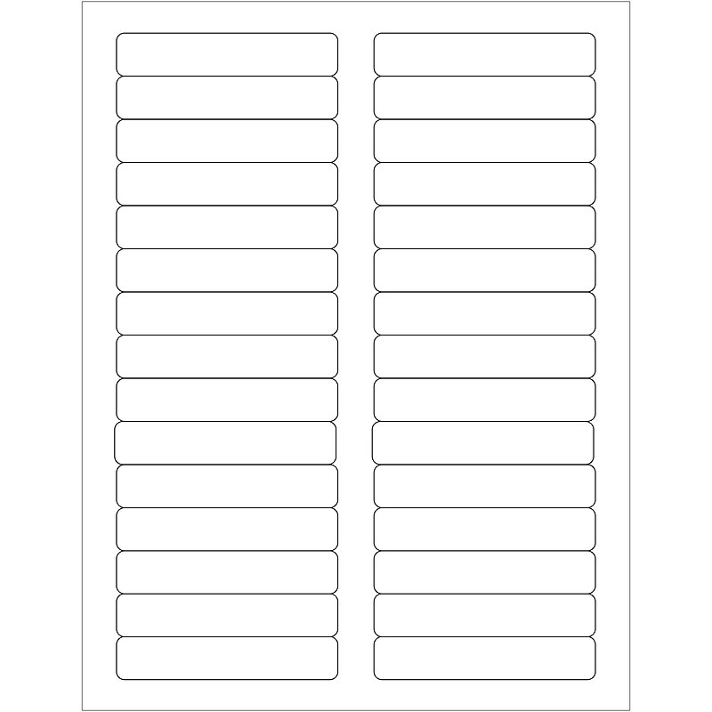 Tape Logic® Laser Labels, Rectangle, 3 7/16" x 2/3", White, 3000/Case (LL120) image 1