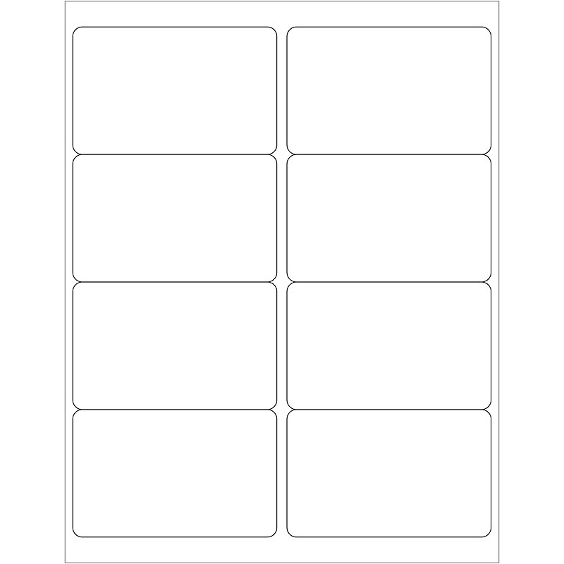 Tape Logic Laser/Inkjet Address Labels, 4" x 2-1/2", White, 800 Labels/Carton (LL125) image 1