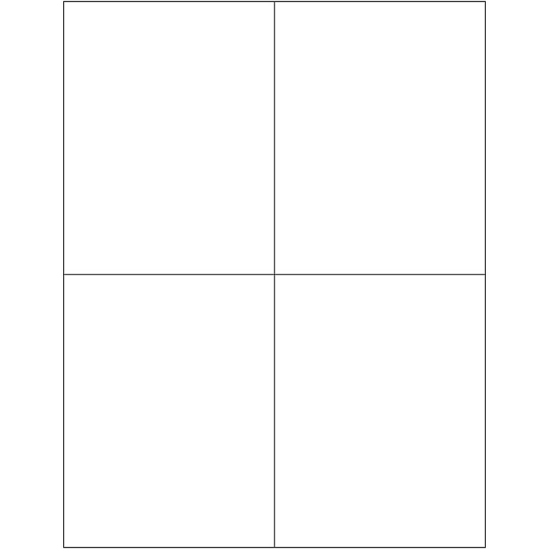Tape Logic® Removable Rectangle Laser Labels, 4 1/4" x 5 1/2", White, 400/Case (LL269) image 1