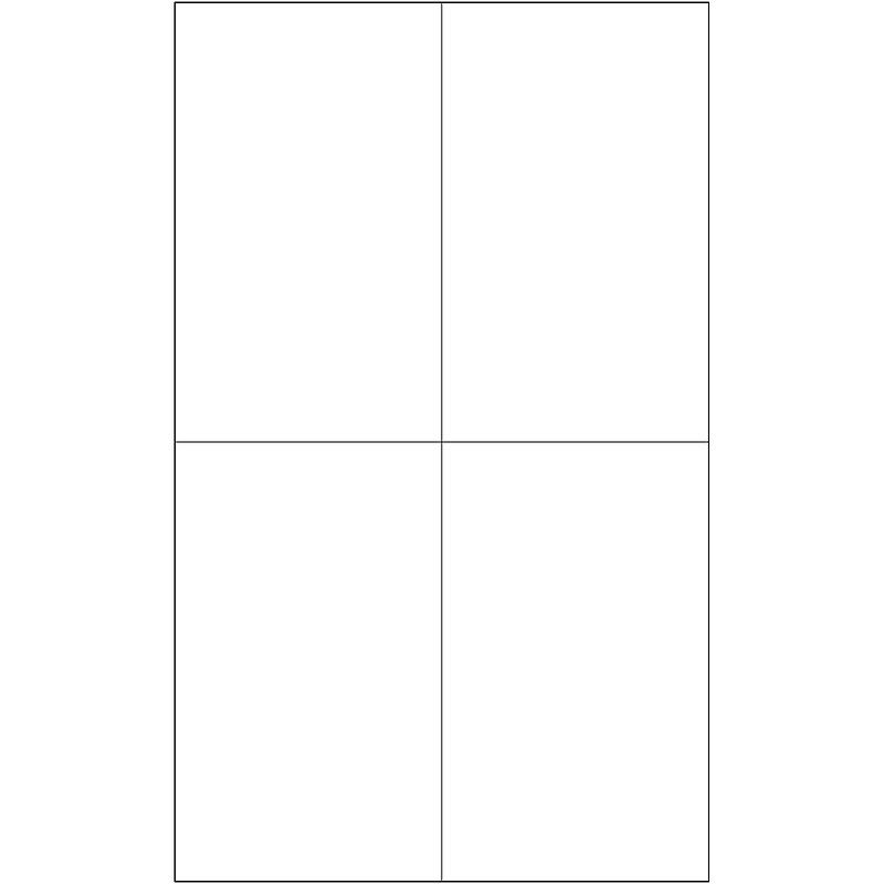 Tape Logic® Laser Labels, Rectangle, 4 1/4" x 7", White, 400/Case (LL132) image 1