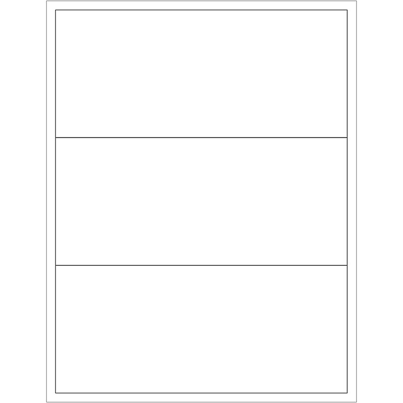 Tape Logic® Laser Labels, Rectangle, 8" x 3 1/2", White, 300/Case (LL134) image 1