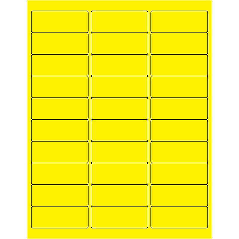 Tape Logic Laser/Inkjet Address Labels, 1" x 2-5/8", White, 3000 Labels/Carton (LL125) image 1