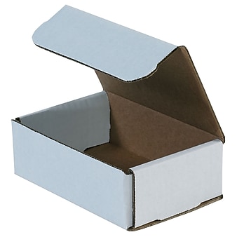 The Packaging Wholesalers 6" x 4" x 2" Corrugated Mailers, 50/Pack (BSM642)