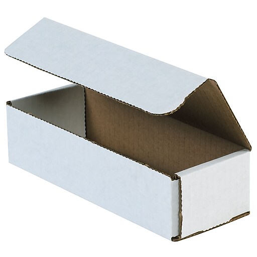 16 " x 4 " x 4 " Shipping Boxes, White, 50/Bundle (M1644) Staples