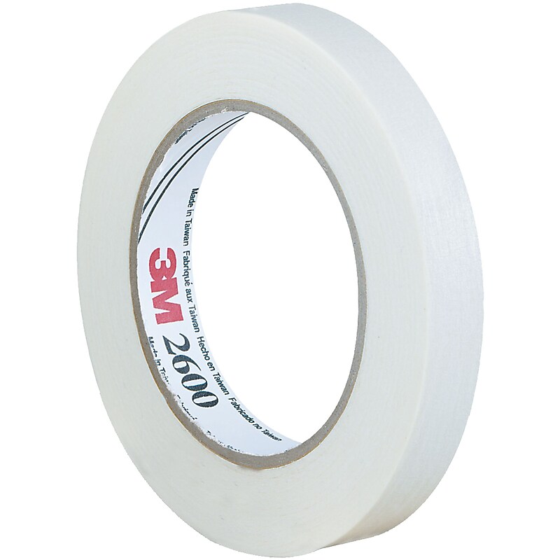 3M™ 2600 Masking Tape, 3/4" x 60 yds., Tan, 48/Case (83432-5) image 1