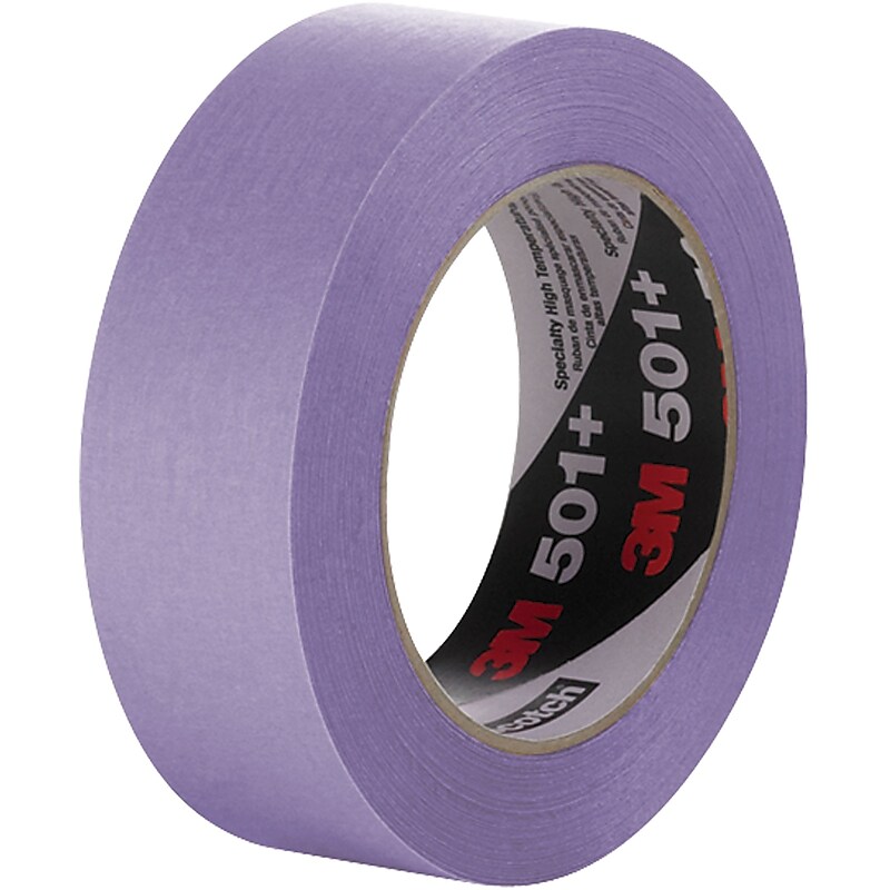 3M™ 501+ Masking Tape, 1 1/2" x 60 yds., Purple, 12/Case (T93650112PK) image 1