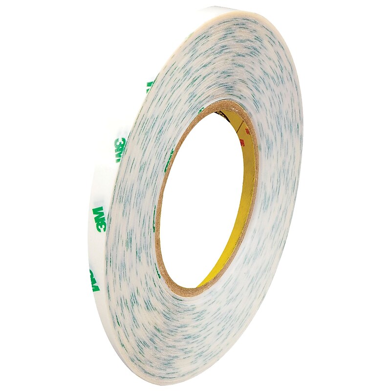 3M 9085 Adhesive Transfer Tape, Hand Rolls, 5.0 Mil, 1/4" x 60 yds., Clear, 6/Case (T96190856PK) image 1