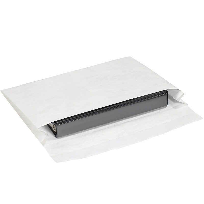 Partners Tyvek Self Seal Expandable Envelope, 10" x 15", White, 100/Carton (TYE10152WS) image 1