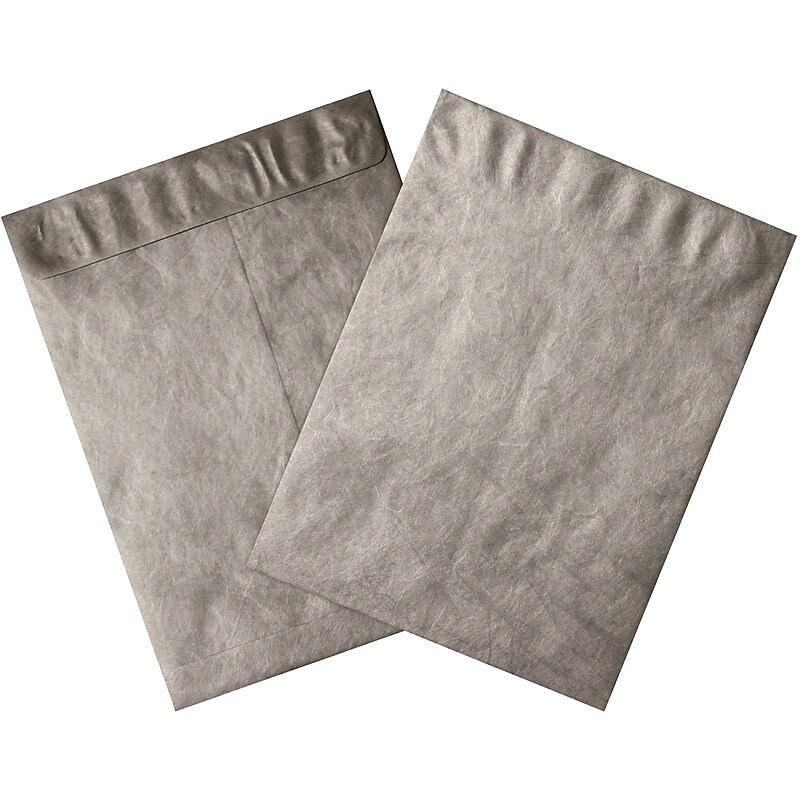 Partners Tyvek Envelopes, 9" x 12", Silver, 100/Case (TYC912S) image 1