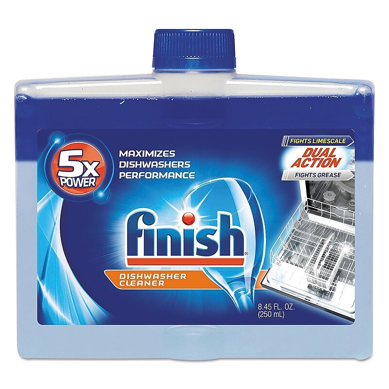 Finish Dishwasher Dishwasher Cleaner, Fresh Scent, 8.45 oz., 6/Carton (RAC95315) image 1
