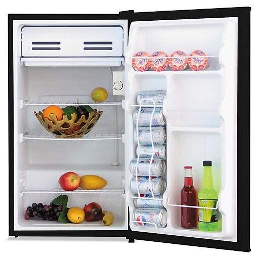 Alera 3.3 Cu. Ft. Refrigerator With Chiller Compartment, Black at Staples