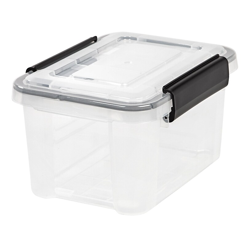 Iris WeatherPro 6.5 Quart Storage Box, Clear (110341) image 1