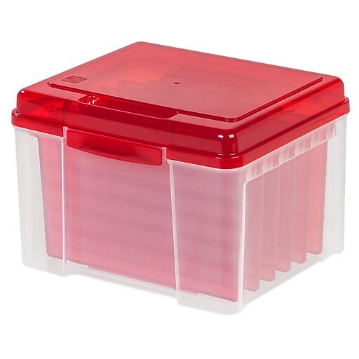 IRIS® Greeting Card Organizer, Red, 6 Pack (215620) at Staples