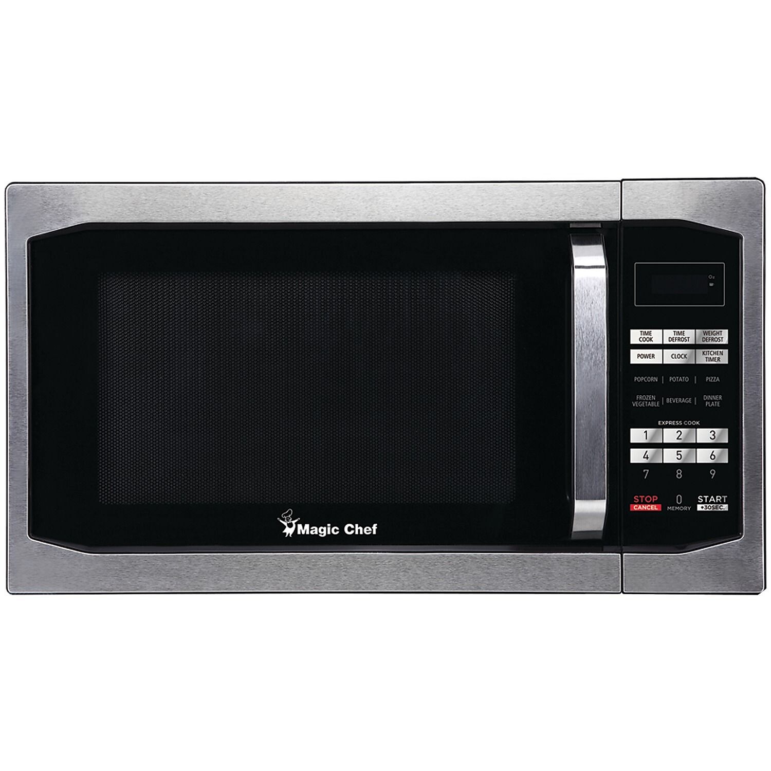 Magic Chef 1.6 cu. ft. Countertop Microwave in Stainless steel