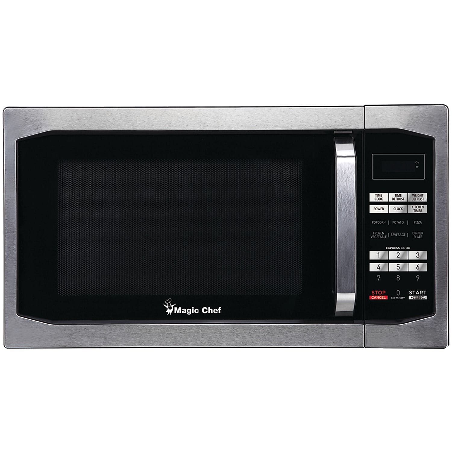Magic Chef 1.6 Cubic-Ft Countertop Microwave Stainless Steel MCM1611ST