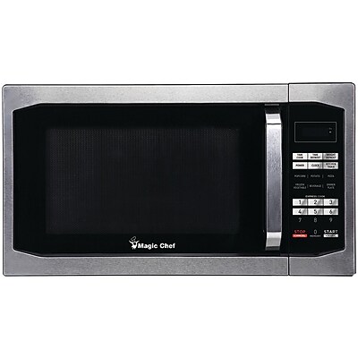 Magic Chef 1.6 Cubic-ft Countertop Microwave, Stainless Steel (MCM1611ST) Simolary simolary.com