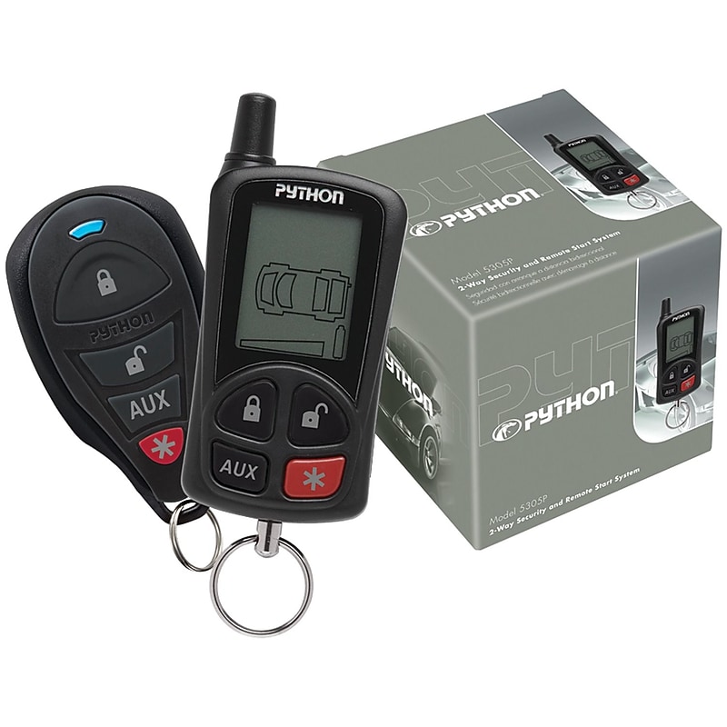 Python 2-way LCD Security & Remote-start System With .25-mile Range & 2 Remotes