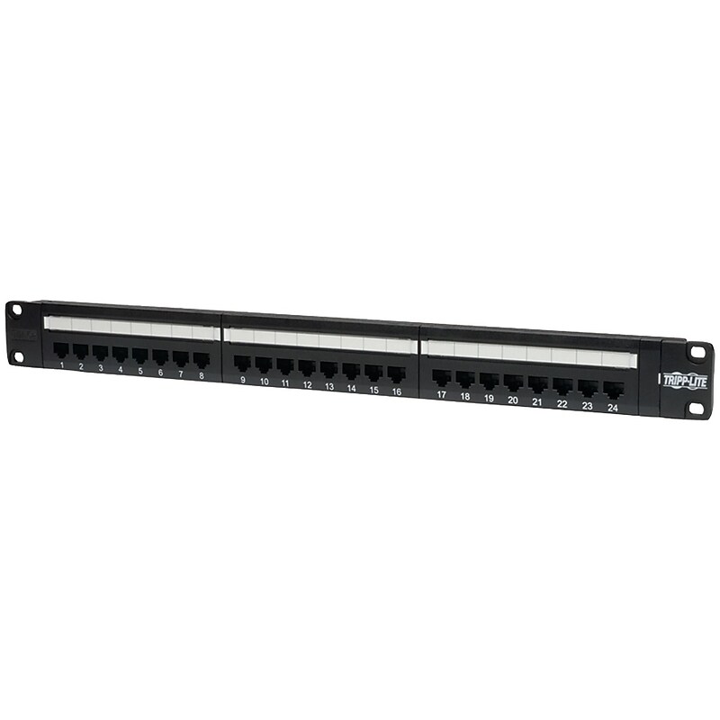 24PORT PATCH PANEL CAT5E 568B image 1