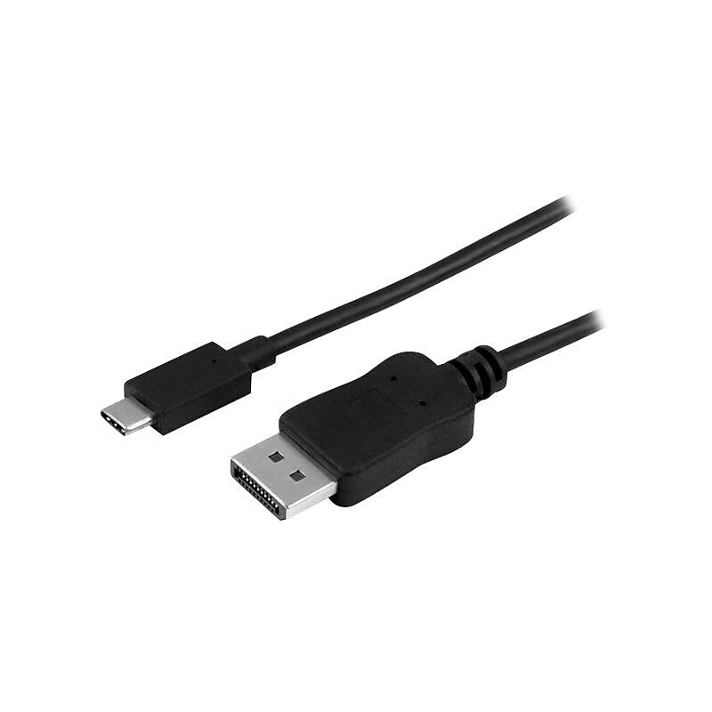 StarTech.com® CDP2DPMM1MB 3.28' USB-C to DisplayPort Adapter Cable, Black image 1