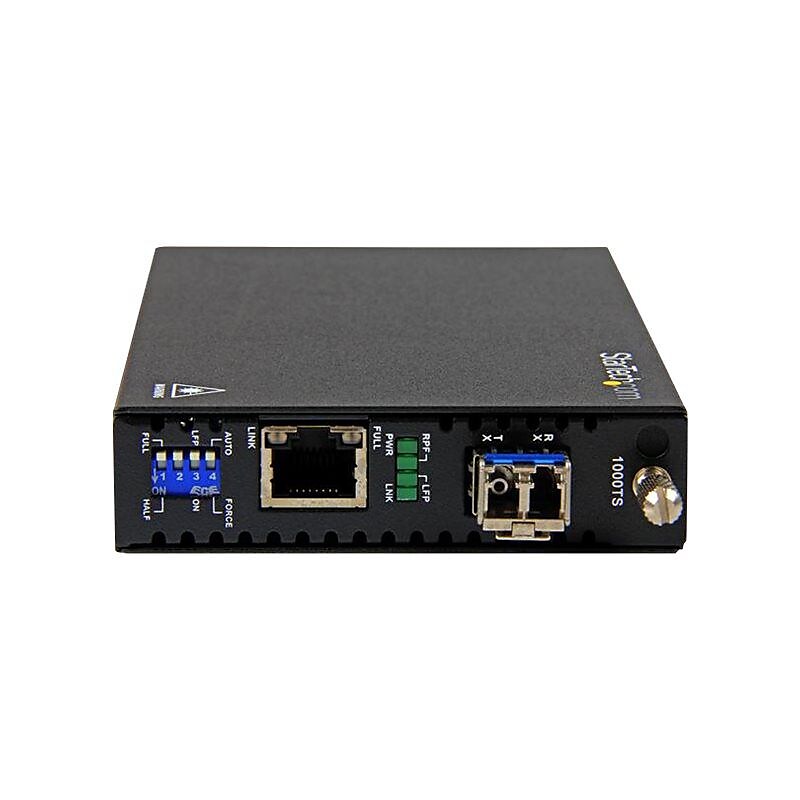 StarTech.com® LC Copper-to-Fiber Transceiver/Media Converter (ET91000SM20) image 1