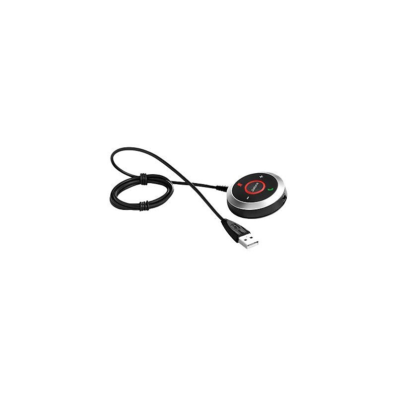 Jabra® 14208-04 Headset/Headphone Adapter Remote Unit for EVOLVE 40 UC image 1