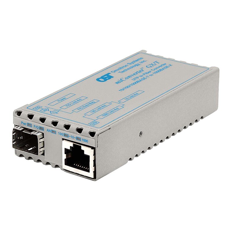 Omnitron miConverter SFP Transceiver/Fiber Media Converter (1239-0-1) image 1