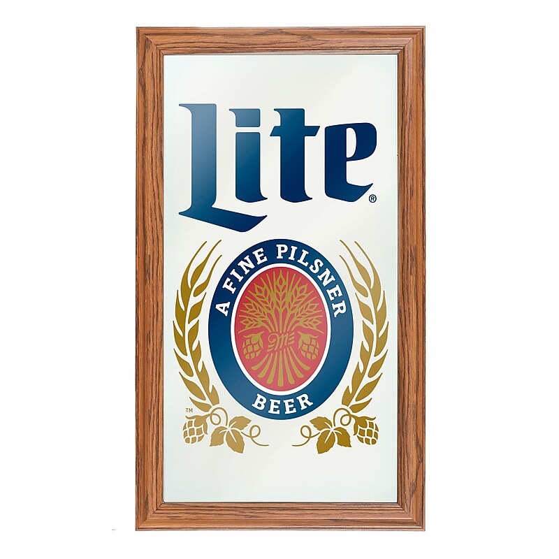 Miller Lite Framed Logo Mirror (ML1500) image 1